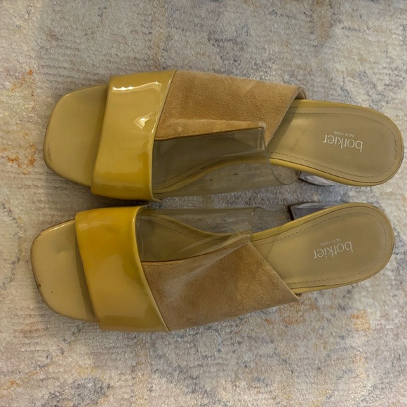 Botkier Yellow and Tan Mules - Picture 1 of 3